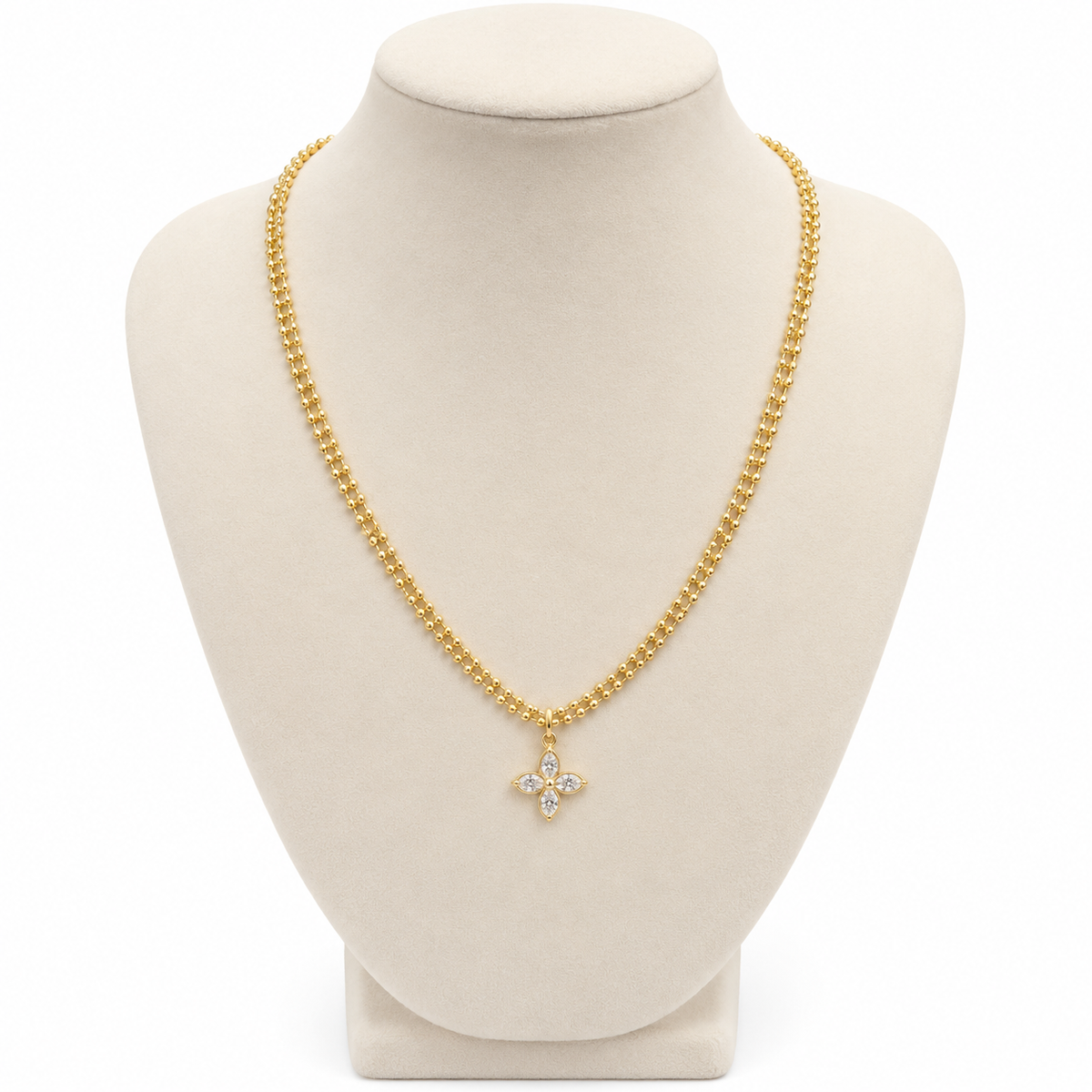 Floral Grace Pendant Necklace