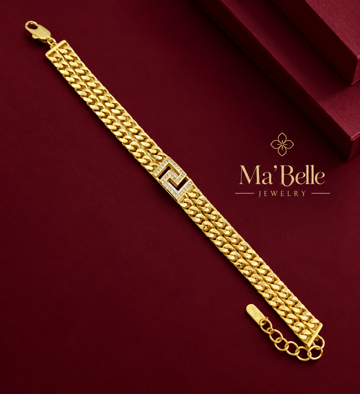 Serena Gold Mesh Bracelet