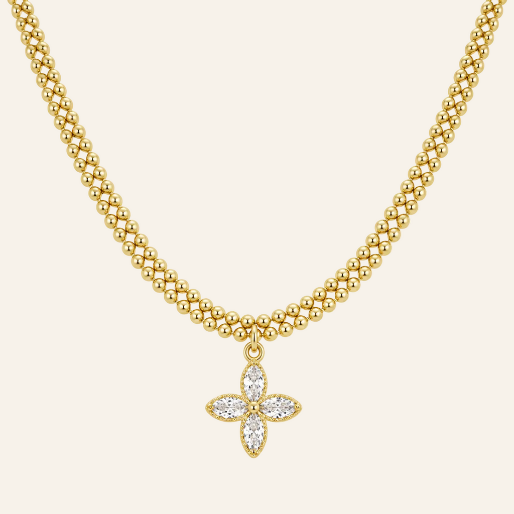 Floral Grace Pendant Necklace