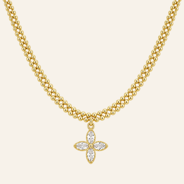 Floral Grace Pendant Necklace