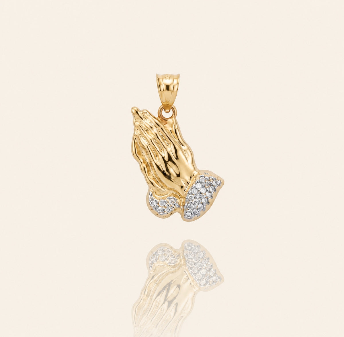 14k Divine Prayer Pendant
