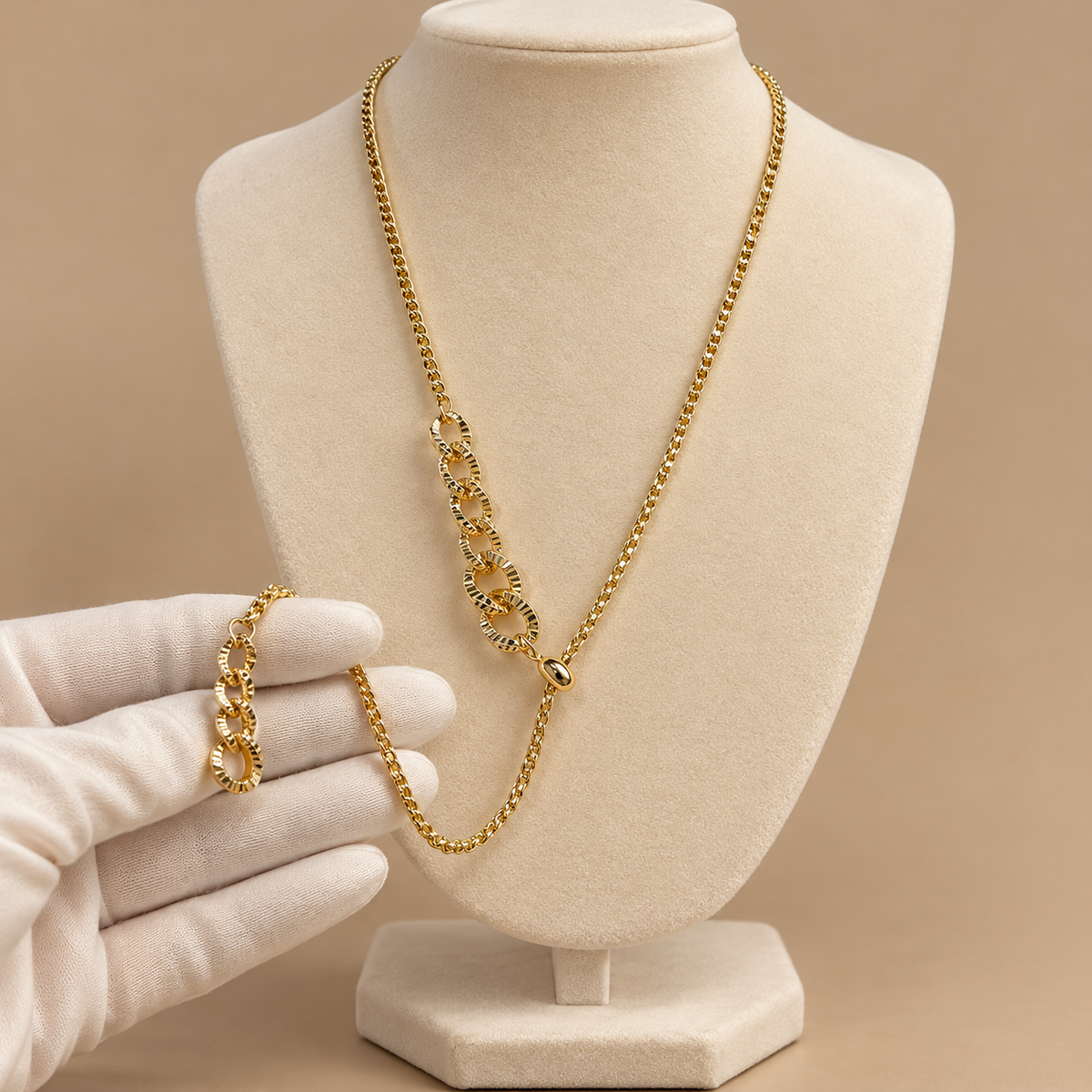 Mira Heart Cascade Necklace