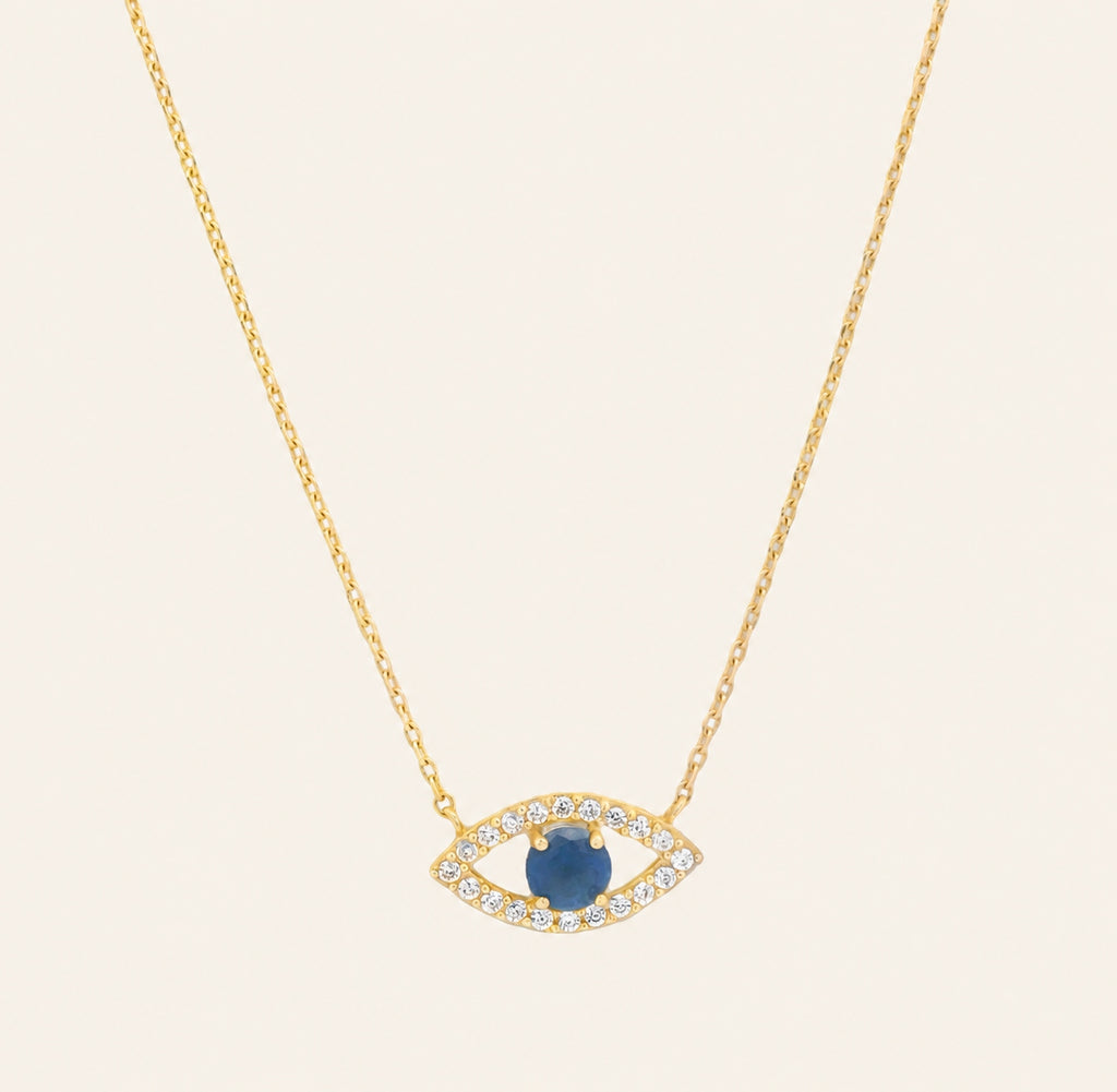 14k Guardian Eye Necklace