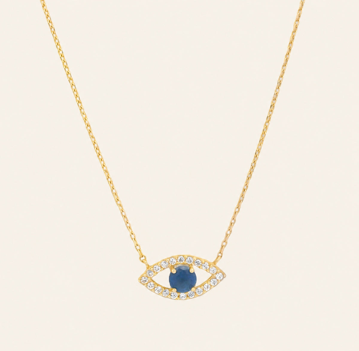 14k Guardian Eye Necklace