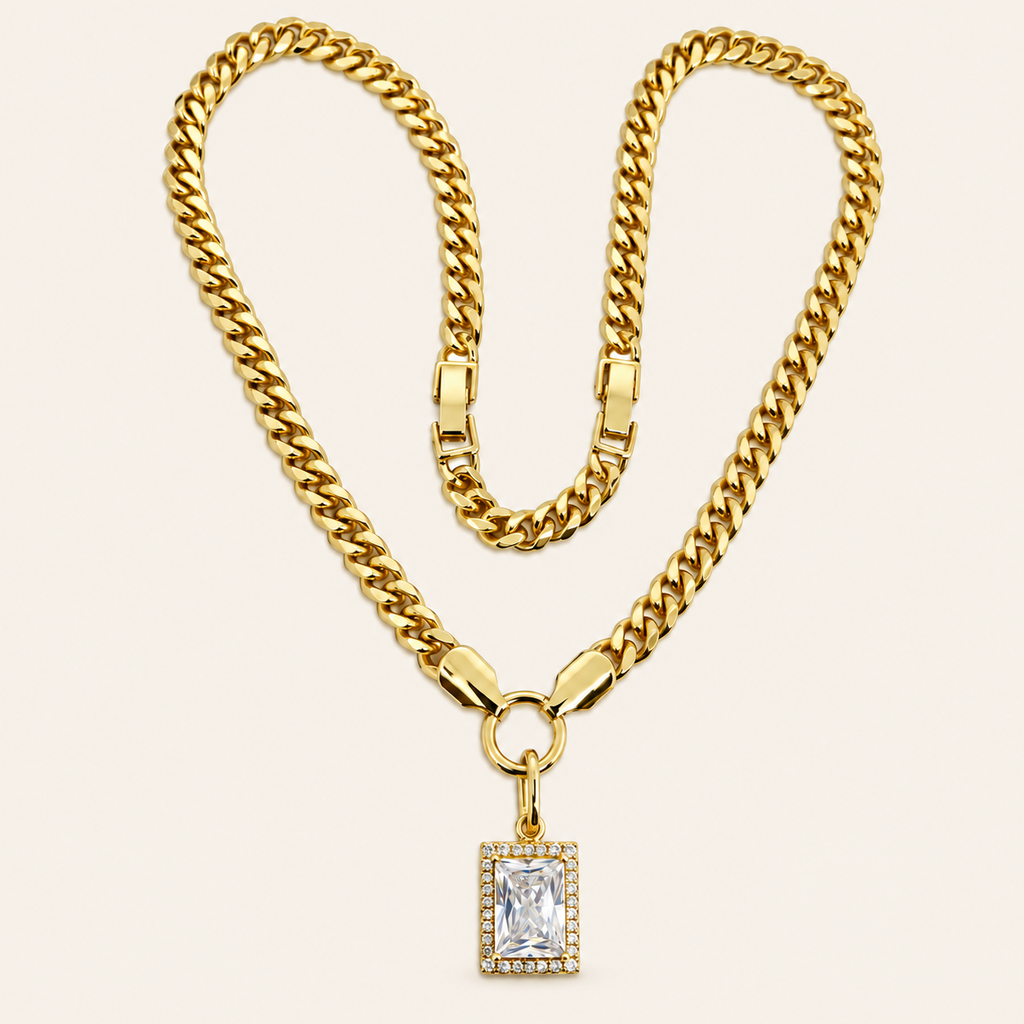 Noelle Halo Pendant Chain