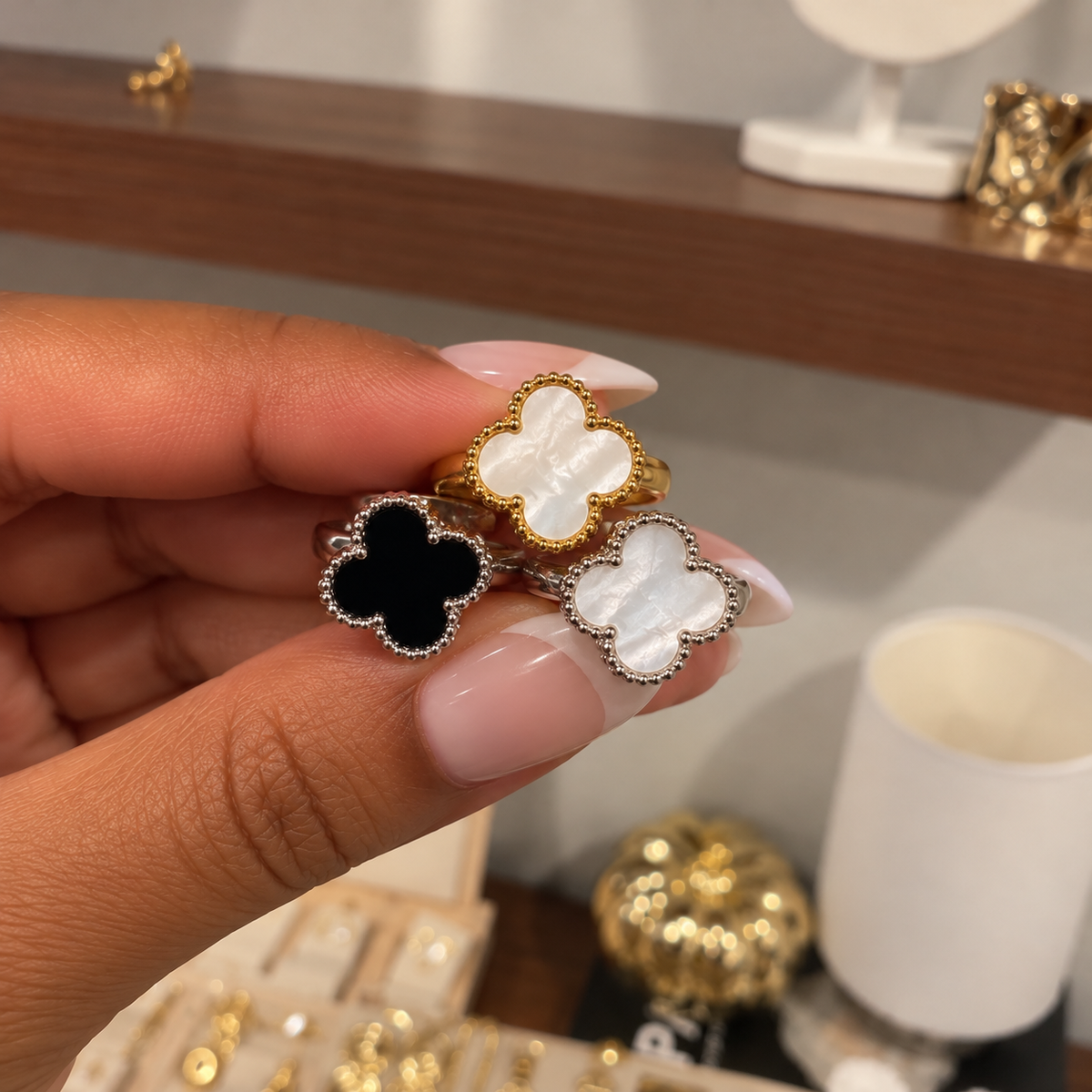 Amour Clover Gold Ring