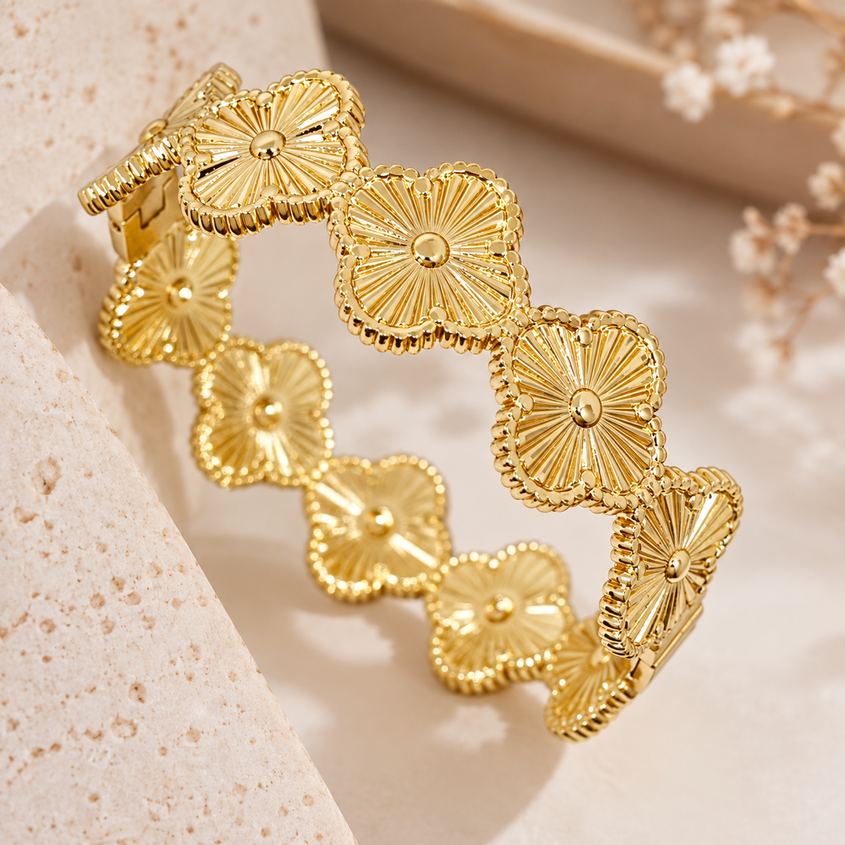 Clover Bloom Bangle