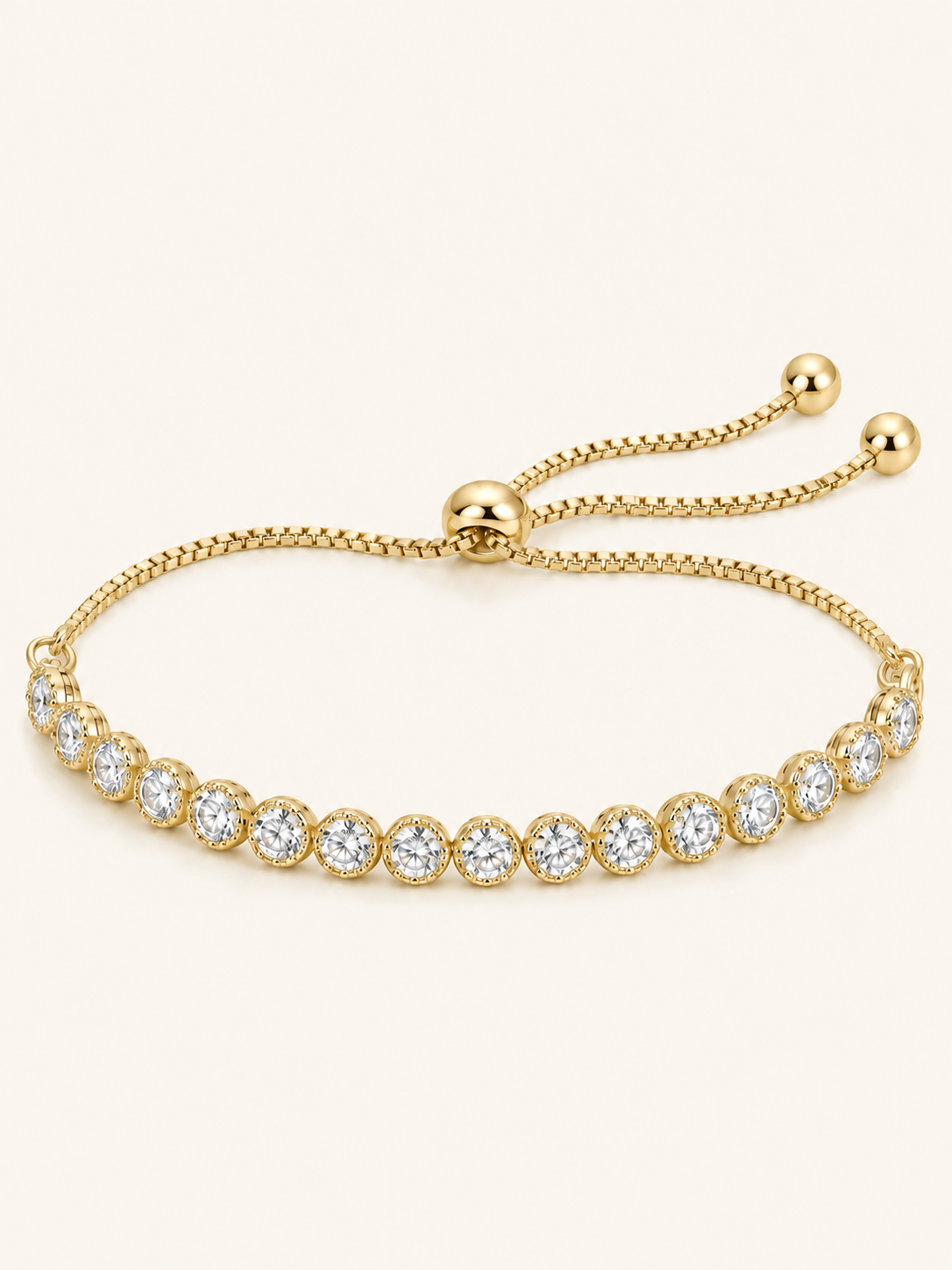 Liora Round Spark Slider Bracelet