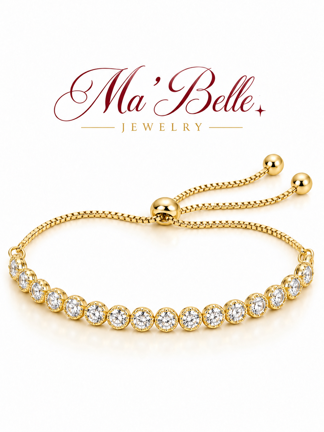 Liora Round Spark Slider Bracelet