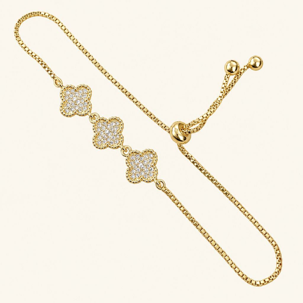 Sparkling Clover Bracelet