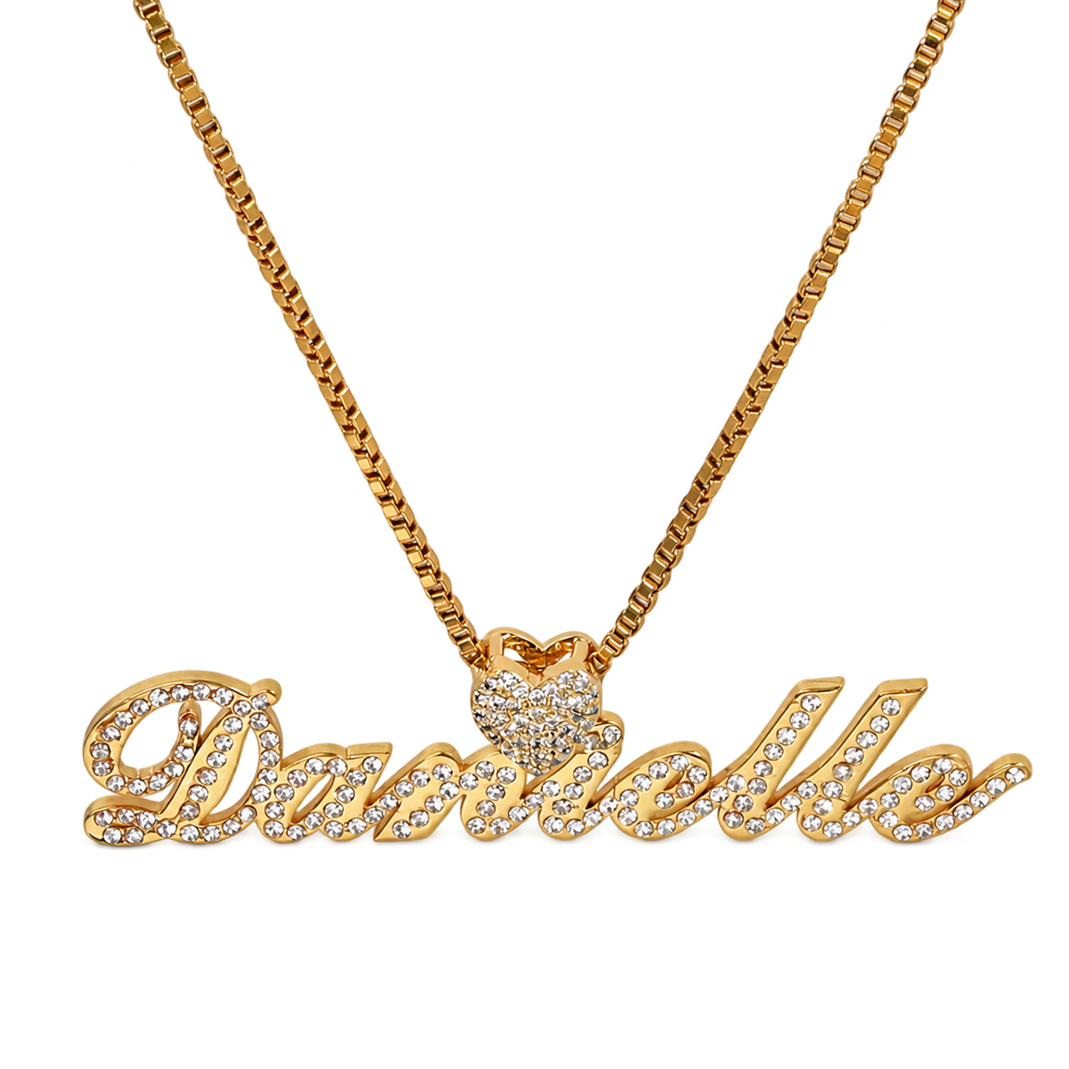 Amora Heart Personalized Name Necklace