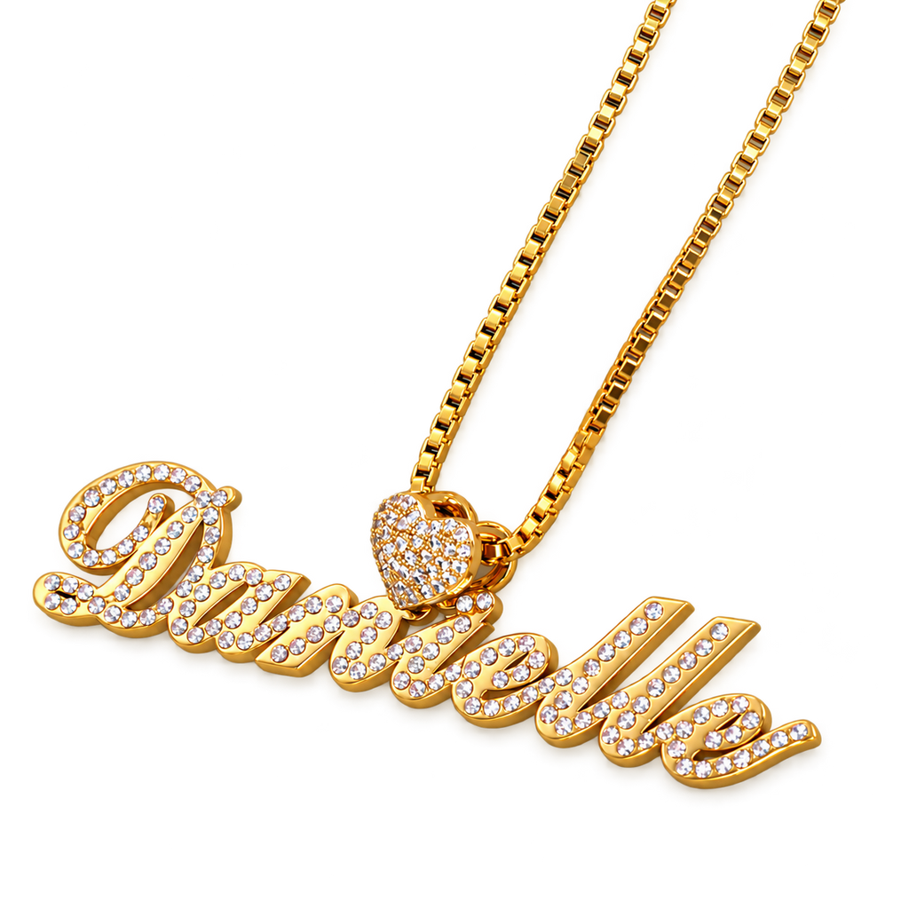 Amora Heart Personalized Name Necklace