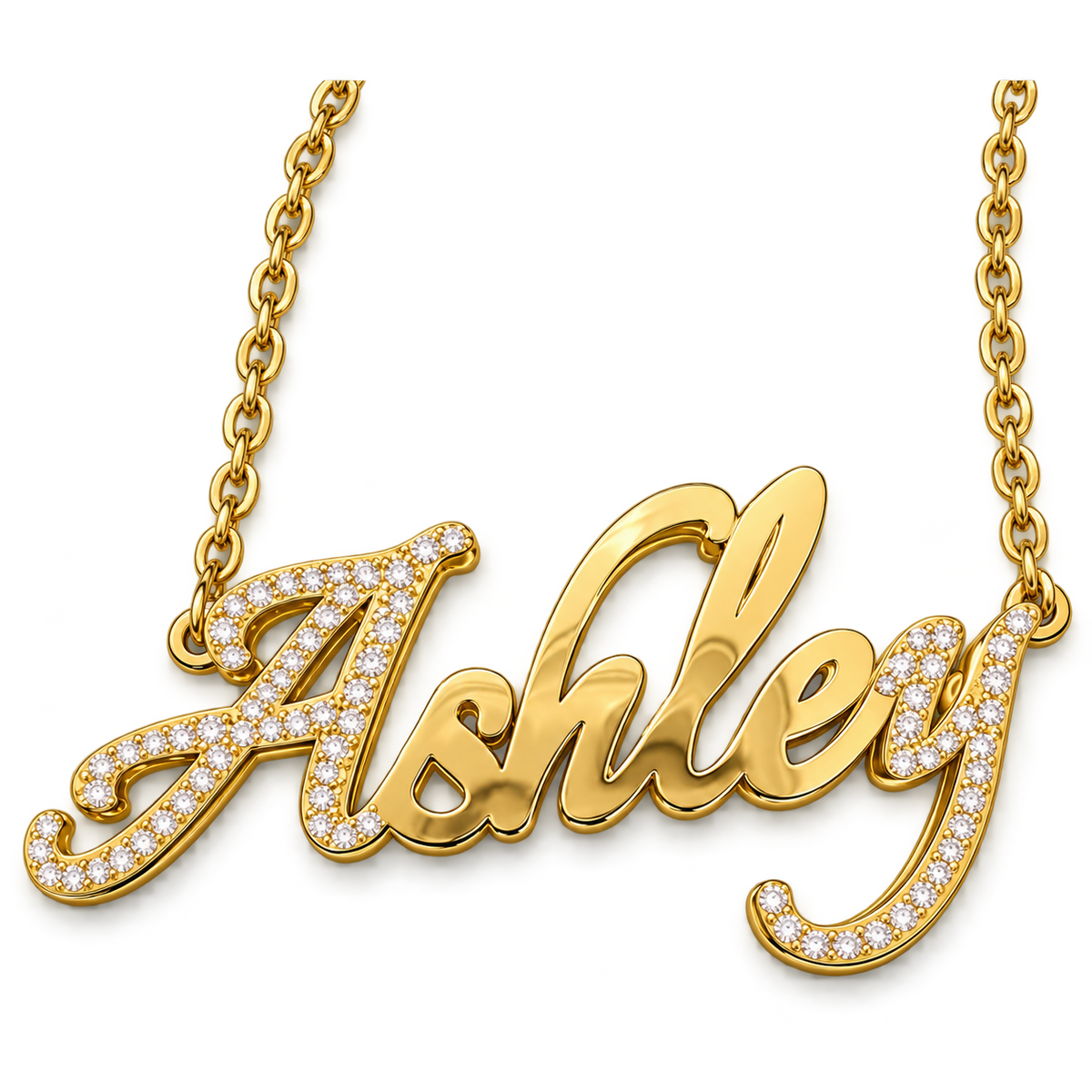 Signature Sparkle Personalized Name Necklace