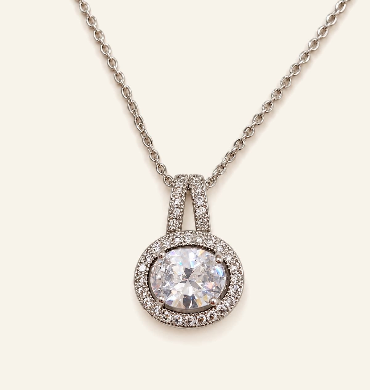 Lumiere Halo Pendant Necklace