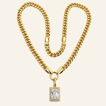 Noelle Halo Pendant Chain