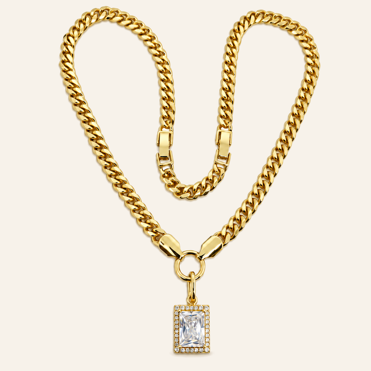 Noelle Halo Pendant Chain