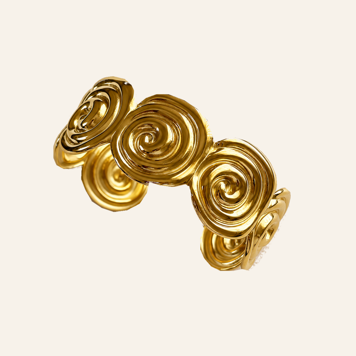 Soleil Spiral Cuff Bangle