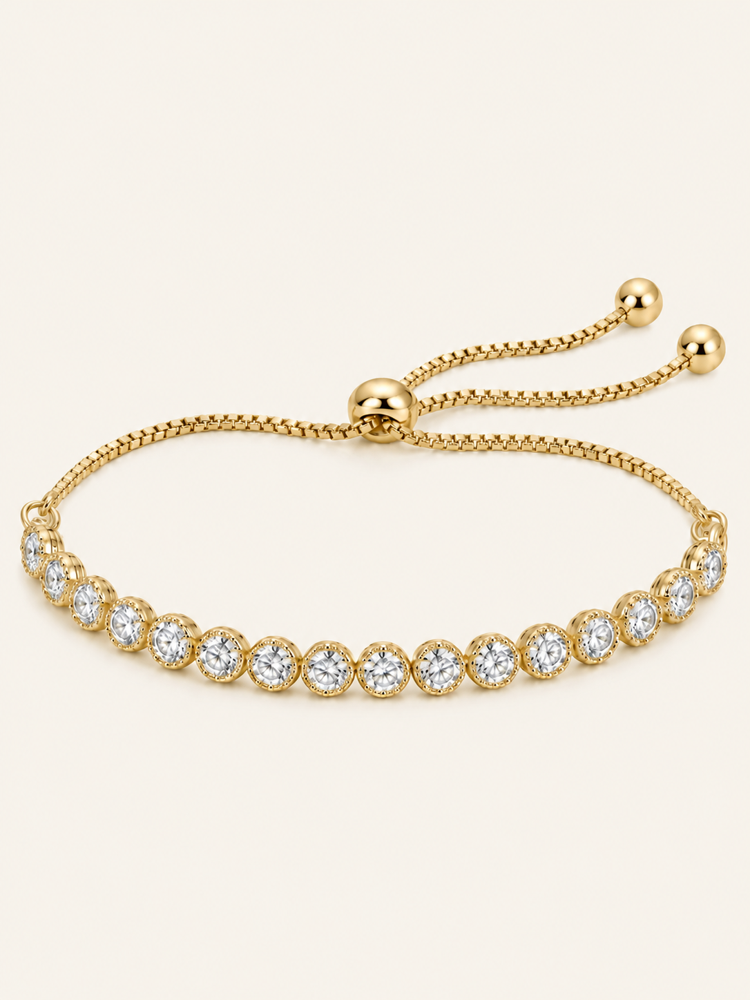 Liora Round Spark Slider Bracelet