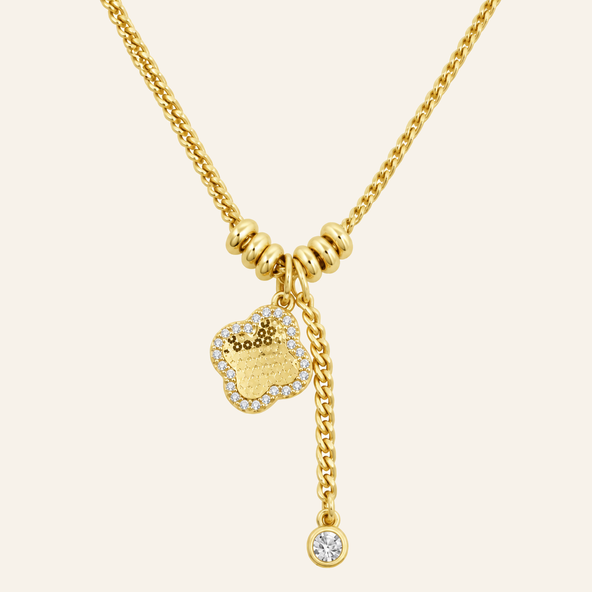 Mirelle Clover Drop Necklace