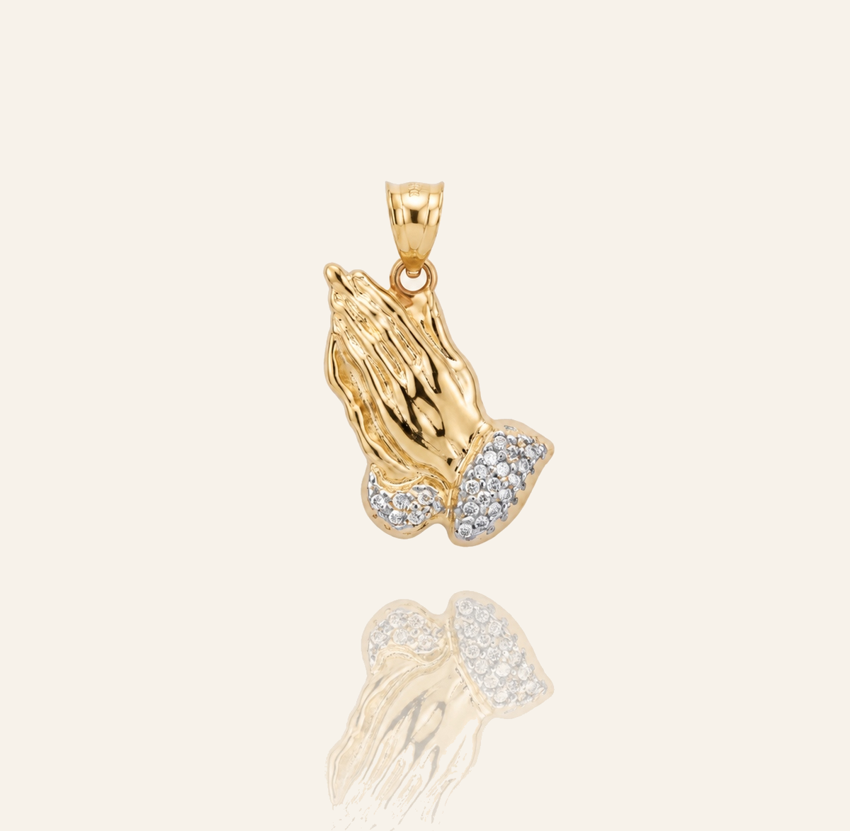 14k Divine Prayer Pendant
