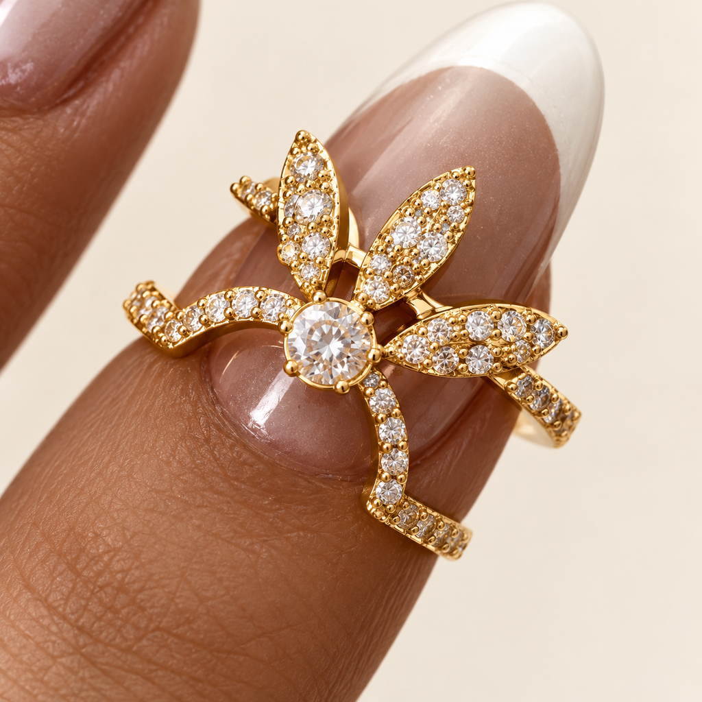 Fingertip Bloom Ring