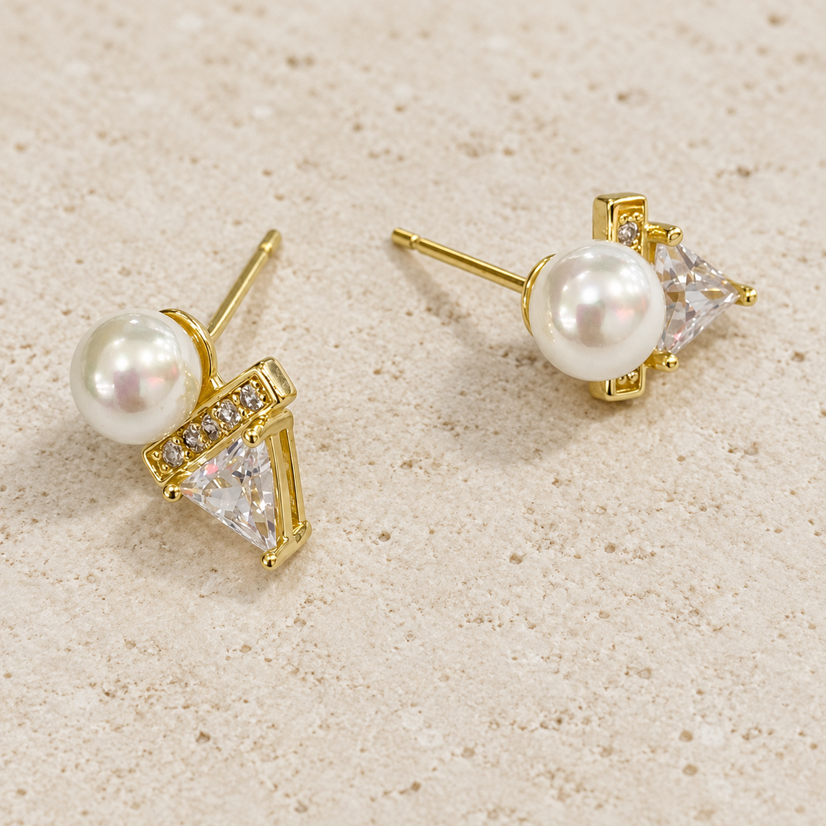 Estelle Pearl Accent Stud Earrings