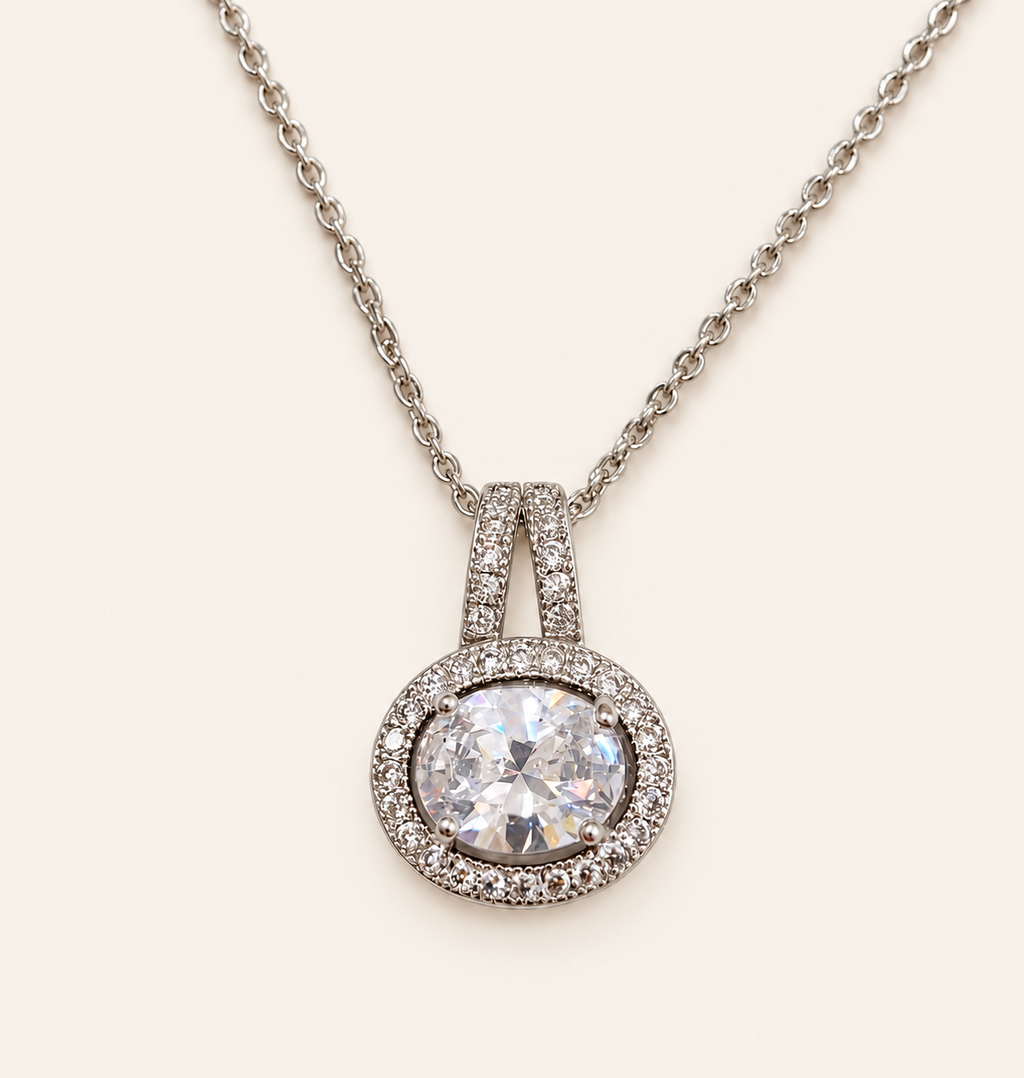 Lumiere Halo Pendant Necklace