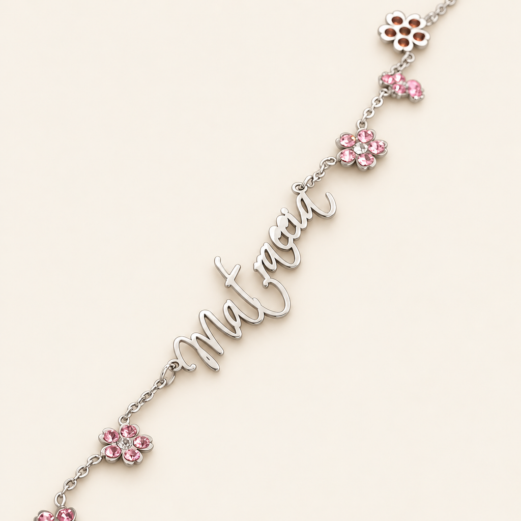 Rosalie Bloom Personalized Name Necklace