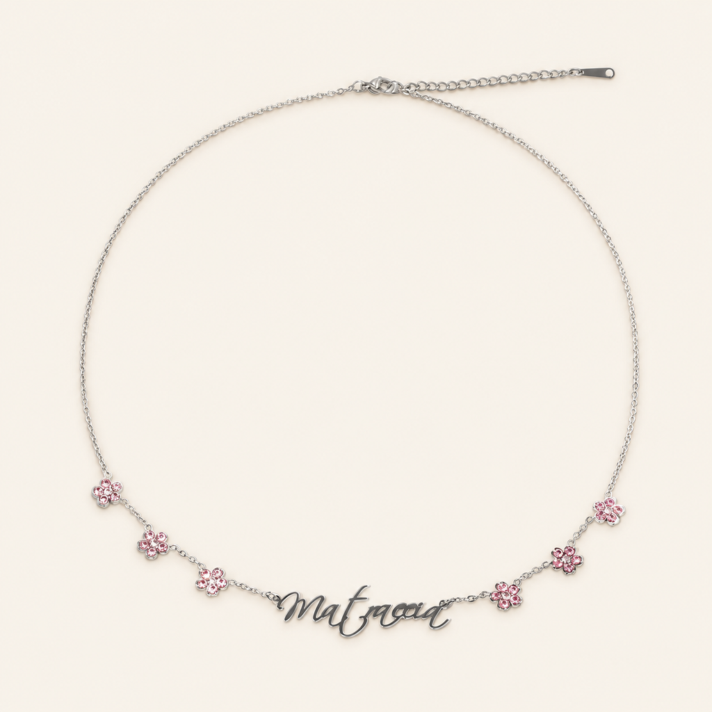 Rosalie Bloom Personalized Name Necklace