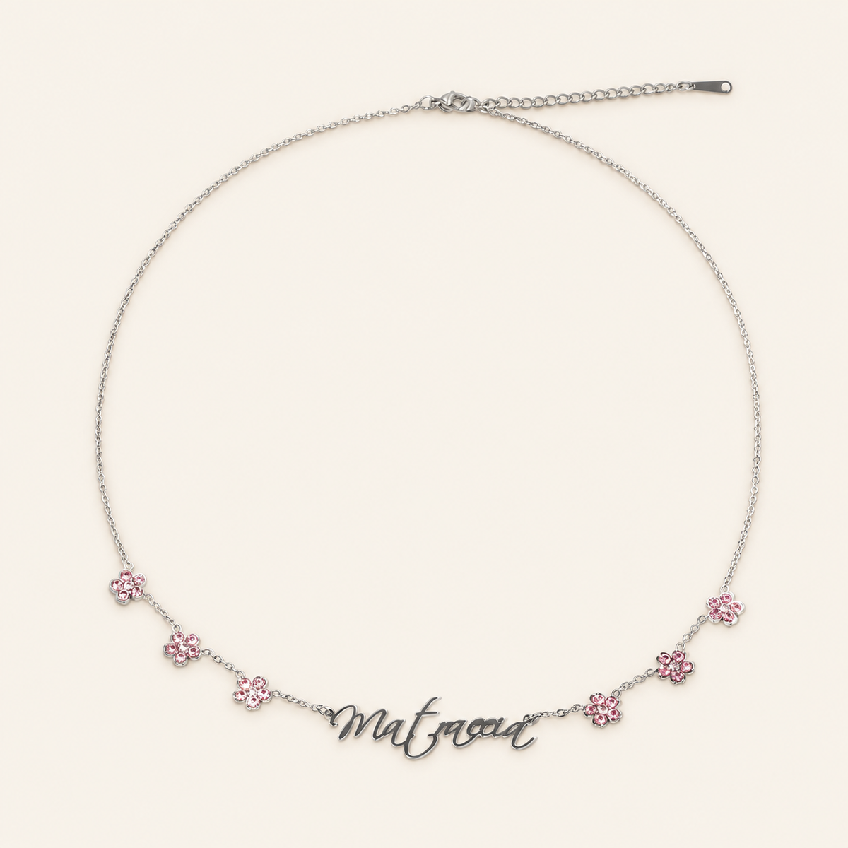 Rosalie Bloom Personalized Name Necklace