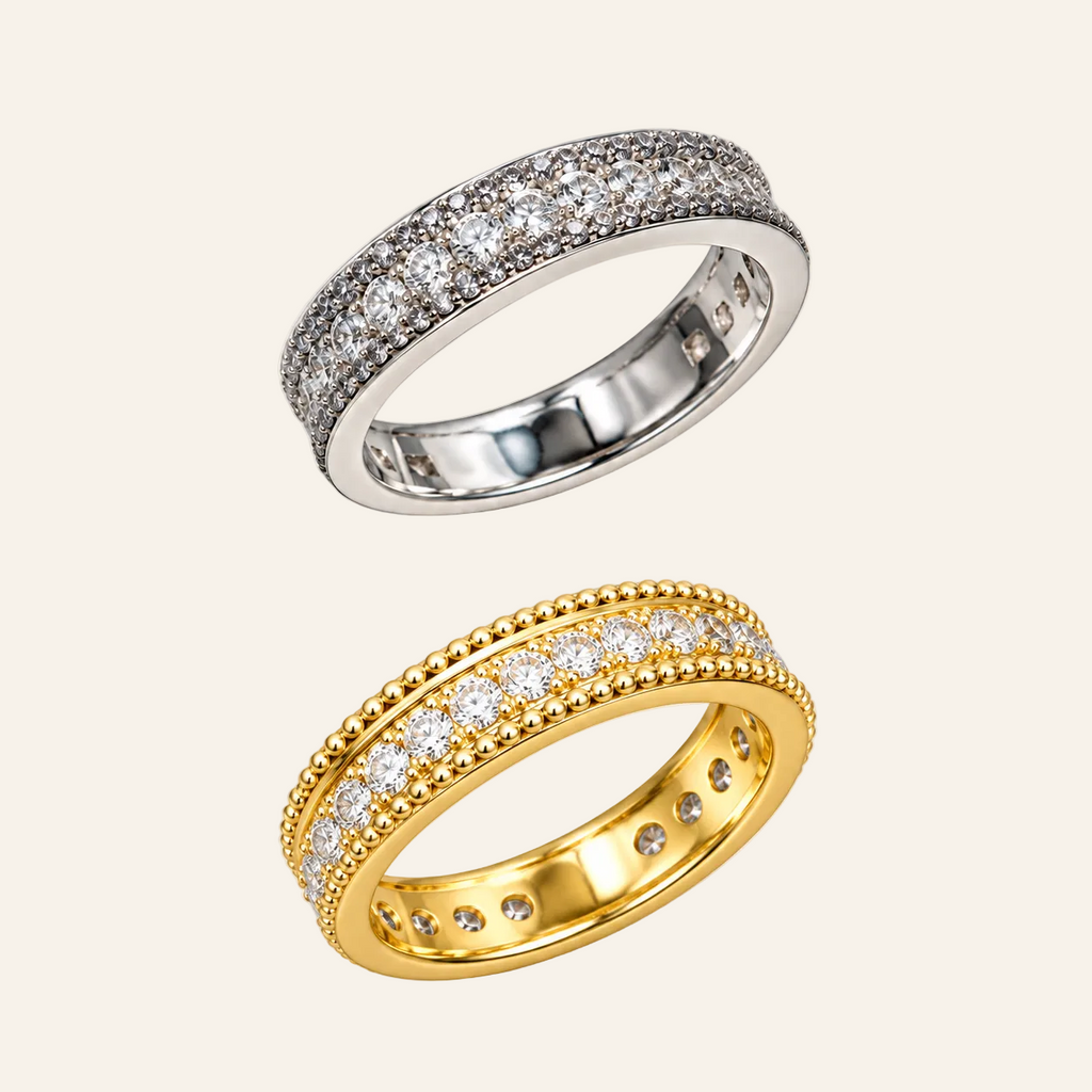 Serenade Pavé Edge Ring